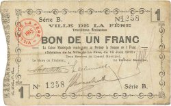 1 Franc FRANCE regionalism and various  1915 JP.02-0800 F+