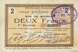 2 Francs FRANCE regionalism and various  1915 JP.02-1182 VF