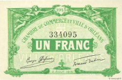 1 Franc FRANCE Regionalismus und verschiedenen Orléans 1915 JP.095.06 ST