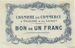 1 Franc Spécimen FRANCE regionalismo y varios Orléans 1918 JP.095.02 EBC