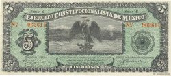 5 Pesos MEXICO  1914 PS.0524 VZ