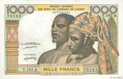 1000 Francs WEST AFRIKANISCHE STAATEN  1977 P.103Al