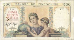 500 Piastres INDOCINA FRANCESE  1939 P.057