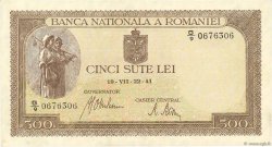 500 Lei ROMANIA  1941 P.051a SPL+