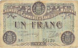 1 Franc FRANCE Regionalismus und verschiedenen Laval 1920 JP.067.05