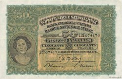 50 Francs SUISSE  1947 P.34o VF+