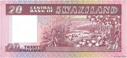20 Emalangeni SWAZILAND  1986 P.12a UNC