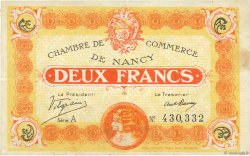 2 Francs FRANCE Regionalismus und verschiedenen Nancy 1918 JP.087.25 VZ