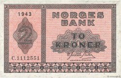 2 Kroner NORVÈGE  1943 P.16a1 VZ