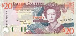20 Dollars EAST CARIBBEAN STATES  1994 P.33k ST