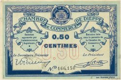 50 Centimes FRANCE Regionalismus und verschiedenen Dieppe 1918 JP.052.01 fVZ
