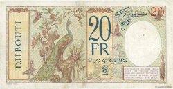 20 Francs DJIBUTI  1936 P.07A q.BB