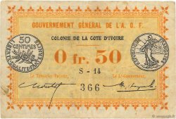 0,50 Franc IVORY COAST  1917 P.01b