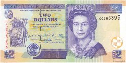 2 Dollars BELIZE  2002 P.60b UNC
