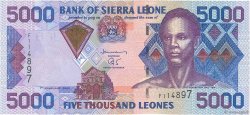 5000 Leones SIERRA LEONA  2002 P.28 SC+