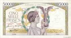5000 Francs VICTOIRE Impression à plat FRANCIA  1942 F.46.33 EBC