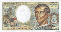 200 Francs MONTESQUIEU Fauté FRANCIA  1988 F.70.08 SC+