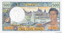 500 Francs FRENCH PACIFIC TERRITORIES  1992 P.01e fST+