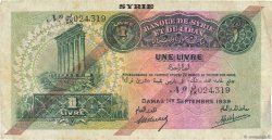 1 Livre SYRIEN  1939 P.040c S
