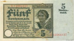 5 Rentenmark GERMANY  1926 P.169 VF