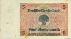 5 Rentenmark GERMANY  1926 P.169 VF