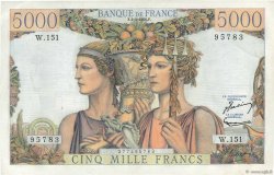 5000 Francs TERRE ET MER FRANCE  1956 F.48.11