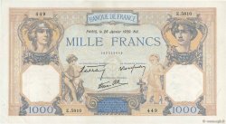 1000 Francs CÉRÈS ET MERCURE type modifié FRANCIA  1939 F.38.33 MBC+
