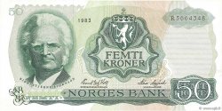 50 Kroner NORVÈGE  1983 P.37d BB
