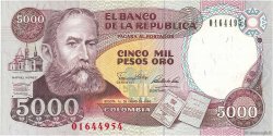 5000 Pesos Oro COLOMBIA  1990 P.436 UNC