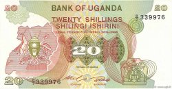 20 Shillings OUGANDA  1982 P.17