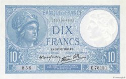10 Francs MINERVE modifié FRANCE  1940 F.07.18 AU-