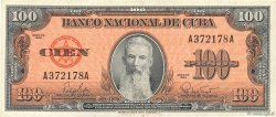 100 Pesos CUBA  1959 P.093a XF