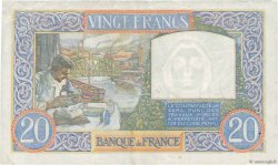 20 Francs TRAVAIL ET SCIENCE FRANCE  1940 F.12.11 VF+