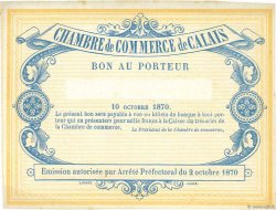 5 Francs Non émis FRANCE regionalism and miscellaneous Calais 1870 JER.62.11A