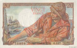 20 Francs PÊCHEUR FRANCE  1944 F.13.09 UNC-