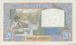 20 Francs TRAVAIL ET SCIENCE FRANCE  1940 F.12.11 XF