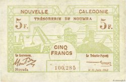 5 Francs NOUVELLE CALÉDONIE  1943 P.58 BB