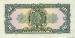 100 Pesos Oro COLOMBIA  1967 P.403c AU