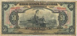50 Sucres ECUADOR  1942 P.094a RC+