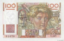 100 Francs JEUNE PAYSAN FRANCIA  1949 F.28.23 EBC+ a SC