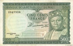 500 Francs MALí  1960 P.08 MBC+