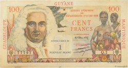1 NF sur 100 Francs La Bourdonnais FRENCH ANTILLES  1960 P.01 VF