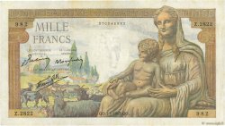 1000 Francs DÉESSE DÉMÉTER FRANCIA  1943 F.40.15 q.SPL