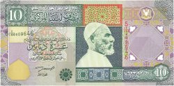 10 Dinars LIBYA  2002 P.66 UNC