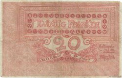 20 Francs BÉLGICA  1913 P.067 RC+