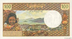 100 Francs TAHITI  1973 P.24b q.FDC