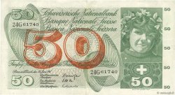 50 Francs SUISSE  1967 P.48g MBC