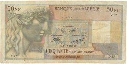 50 Nouveaux Francs ALGERIA  1959 P.120a F-