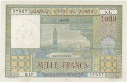 1000 Francs MAROC  1952 P.47
