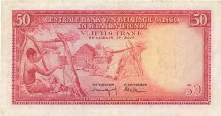 50 Francs BELGIAN CONGO  1959 P.32 VF